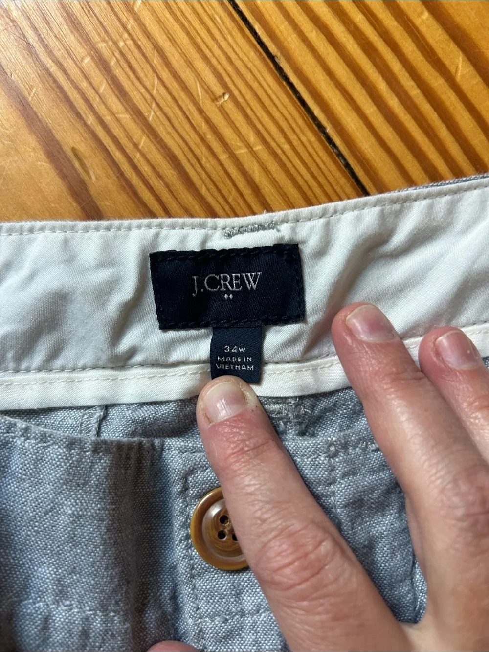 J. Crew Light Gray Linen-Blend Flat Front Shorts